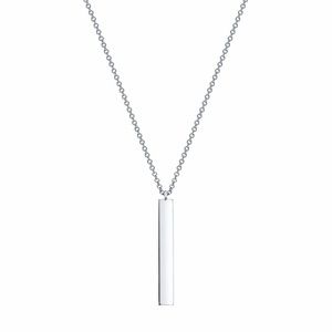Birks Essentials - Silver Vertical Bar Necklace